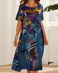 Elegante Bloemenjurk met Vlotte Pasvorm
