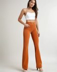 Julia | High-Waisted Flared Corduroy Broek