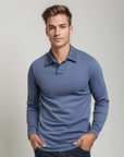 Thomas | Lange Mouwen Poloshirt voor Heren | met Traditionele Kraag