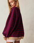 Amelie - Gestreept Dames Sweatshirt - Elegantie en Comfort