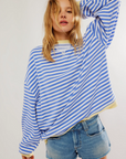 Amelie - Gestreept Dames Sweatshirt - Elegantie en Comfort