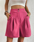 Jill - Vrouwelijke Geplooide Shorts - Stijlvol en Modern