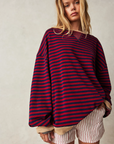 Amelie - Gestreept Dames Sweatshirt - Elegantie en Comfort