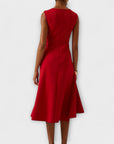 Sheila™ - Gedrapeerde Asymmetrische Midi Jurk