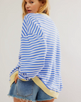 Amelie - Gestreept Dames Sweatshirt - Elegantie en Comfort