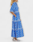 Wendy™ - Midi Jurk met Kettingpatroon