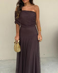 Jayla Asymmetrische Mesh Jurk