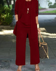 Sofie | Stijlvolle driedelige dames broekpak set