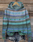 Jolijn - Dames hoodie in Noorse stijl met warme voering