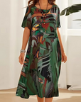 Elegante Bloemenjurk met Vlotte Pasvorm