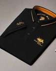 Jaxon | Elegante geborduurde herenpolo