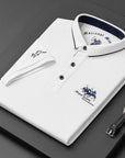 Jaxon | Elegante geborduurde herenpolo