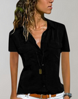 Mindy - Damesblouse met Knoopsluiting - Modern en Comfortabel