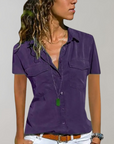 Mindy - Damesblouse met Knoopsluiting - Modern en Comfortabel