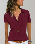 Mindy - Damesblouse met Knoopsluiting - Modern en Comfortabel
