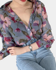 Lynn - Bloemenprint Damesblouse
