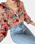 Lynn - Bloemenprint Damesblouse