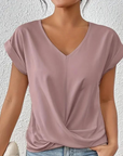 Nova - Dames Blouse met V-hals - Zacht en Veelzijdig