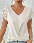 Nova - Dames Blouse met V-hals - Zacht en Veelzijdig