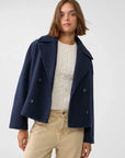 Indy - Stylish Short Double-Breasted Coat