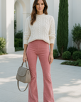 Maureen | hoge taille flare broek voor dames