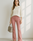 Maureen | hoge taille flare broek voor dames