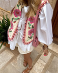 Hilda - Bloemenpatroon Gilet