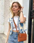 Hilda - Bloemenpatroon Gilet