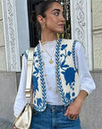 Hilda - Bloemenpatroon Gilet