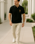 Jaxon | Elegante geborduurde herenpolo