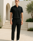 Elegante Twee-Delige Set voor Heren: Polo en Broek