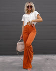 Leonara - Dames High-Waist Flared Broek – Stijlvol en Elegant