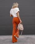 Leonara - Dames High-Waist Flared Broek – Stijlvol en Elegant