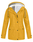 Lotte - Elegante Halflange Fleece Gevoerde Regenjas