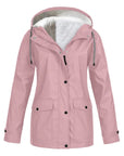 Lotte - Elegante Halflange Fleece Gevoerde Regenjas
