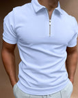 Tyler - Heren Poloshirt met Rits