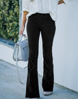 Maureen | hoge taille flare broek voor dames