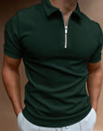 Tyler - Heren Poloshirt met Rits