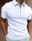 Tyler - Heren Poloshirt met Rits