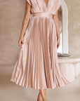 Maria™ - Elegante Geplooide Maxi Jurk