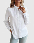 Verfijnde Blouse met Opstaande Kraag