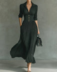 Erica™ | Elegante Jurk met Getailleerde Taille
