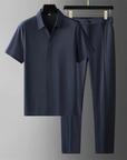Elegante Twee-Delige Set voor Heren: Polo en Broek