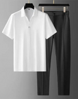 Elegante Twee-Delige Set voor Heren: Polo en Broek