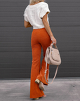 Julia | High-Waisted Flared Corduroy Broek