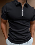Tyler - Heren Poloshirt met Rits