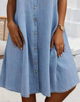 Jennifer™ - Lichtgewicht Denim-look Jurk