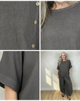 Hetty Linnen Co-Ord Set - Comfortabel & Stijlvol