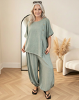 Hetty Linnen Co-Ord Set - Comfortabel & Stijlvol