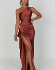 Evi | Asymmetrische Maxi-jurk met Hoge Split
